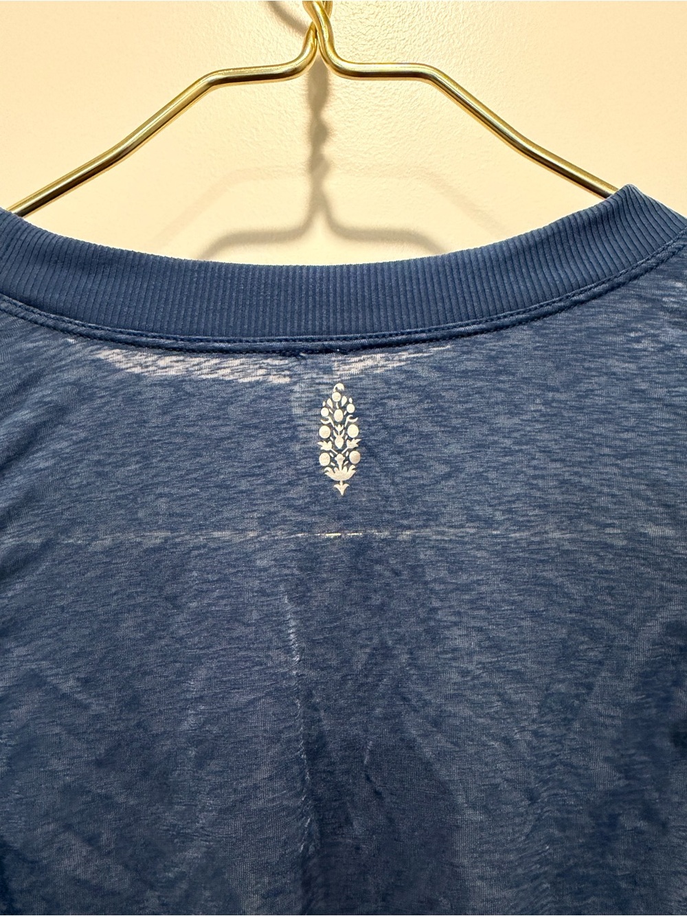 FP Movement by Free People Blue Long-Sleeve Gathered Waist Top - Picture 3 of 5